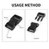 Sangcca Double Buckles, 2 Pieces Side Buckles 38mm Plastic Buckles