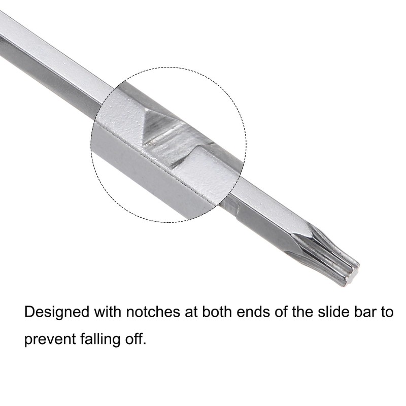 sourcing map T20 Sliding T-Handle Torx Star Wrench for T