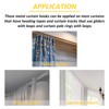 70 Pieces Metal Curtain Hooks Slip on Drapery Hook Shower