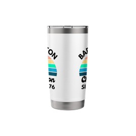 Badminton Champion Since 1976 Retro Sunset Birthday Stainless Steel Insulated Tumbler