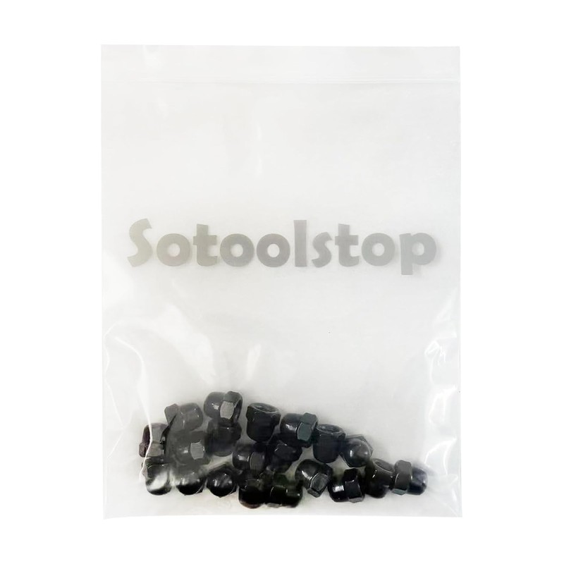3/8-16" Black Acorn Cap Nuts, Acorn Nut Stainless Steel 18-8(304),