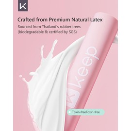 KEEP Resistance Loop Bands for Working Out Legs and Butt, Natural Latex Exercise Bands for Women and Men with Different Levels - 10-25lbs, Stretch Bands for Exercise, Fitness, Physical Therapy, Pink