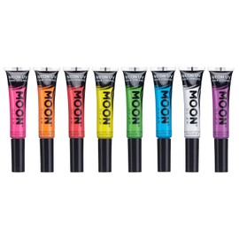 Moon Glow - Blacklight Neon Hair Color Streaks 0.51oz Set of 8 colors_Ê__Ò Glows brightly under Blacklights / UV Lighting!