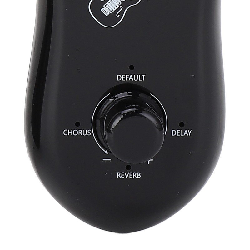 Black Guitar Wireless Transmitter Receiver Kit with Reverberation Type C