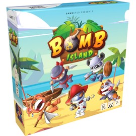 BOMB ISLAND Board Game, Simple and Fun, Treasure Hunt, Battle Royale, Adventure & Strategy, Piracy with Family & Friends, Gift Idea, from 7 Years