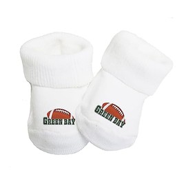 Future Tailgater Baby Toe Bootie Socks for Green Bay Fans