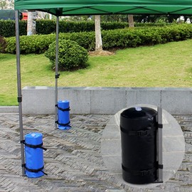 Multi-Purpose Tent Weight Bag - Sand & Water Fillable for Tents, Parasols, Chairs, Tables Water Pack (Black Large)