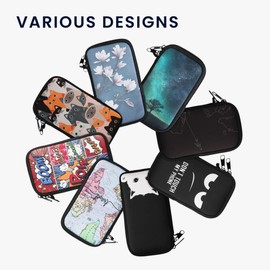 kwmobile Carcasa para móvil tamaño XL - 6,7/6,8" - Funda Universal con Cremallera - Estuche de Neopreno - Figuras del Tarot