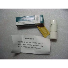 New NOS WEBCOR A-1922 With Instructions / Box 45 RPM TURNTABLE RECORD ADAPTER