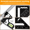 Combination Square Woodworking Ruler 7inch Carpenter Square Wood Working Tools