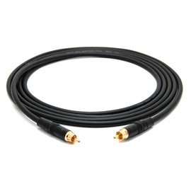 enoaudio Mogami 2534 Quad Professional Studio Cable, Neutrik Gold RCA RCA HiFi, Black, 2.0 m