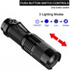 HYVCZP Blue Light Flashlight,Adjustable Focus LED Torch,4 Lighting Modes,Super Bright,Waterproof