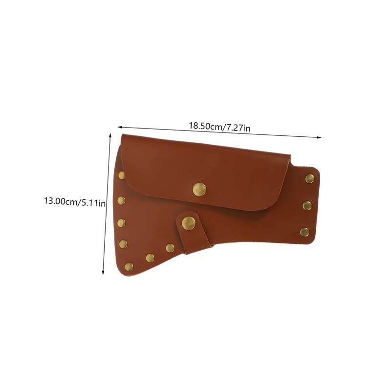 TOVINANNA Leather Cover for Firewood Chopping Axe Portable Hatchet Sleeve