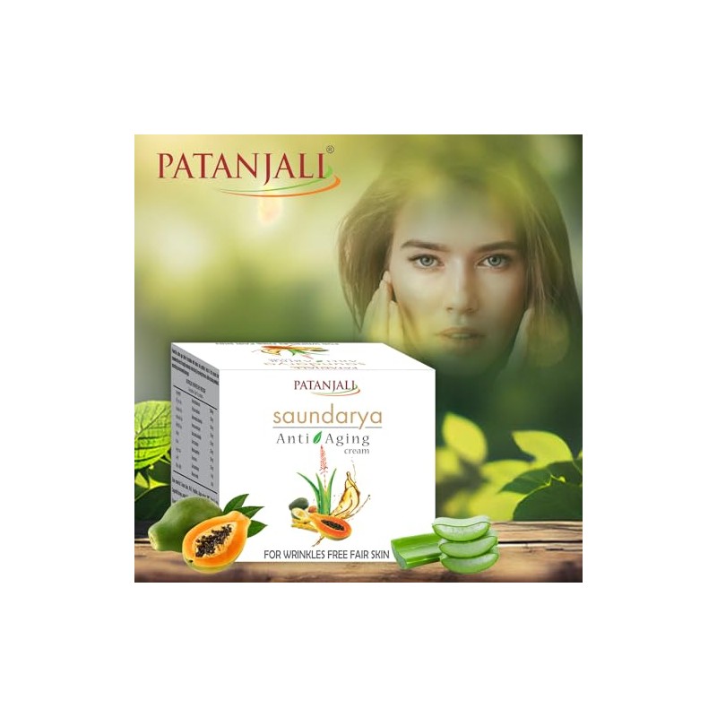 Patanjali Saundarya Anti Aging Face Cream, 15g