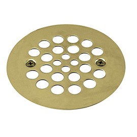 Westbrass D3193-03 Plastic Oddities Style 4-1/4-Inch OD Brass Shower Strainer Grid with Screws