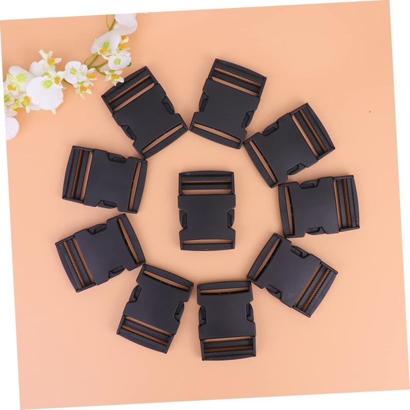 Operitacx 20pcs Backpack Buckles Suit Reusable Webbing Clip Buckle Zip