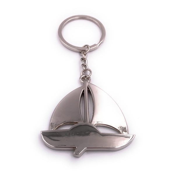 H-Customs Sailboat Boat Flat Keyring Pendant
