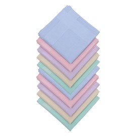 emlstyle Ladies Handkerchiefs, Women soft Cotton Hankies (10 Pack)