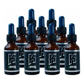 9 Pzas De Tonico De Crecimiento Para Barba M5 Kbron Man