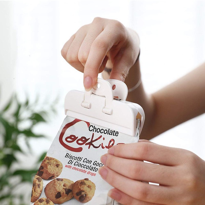 UnnormalS Bag Stopper Clips, Antioxidant, Food Storage, White (Medium)