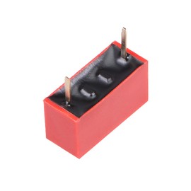 sourcing map 10 DIP Switches 1 Position for PCB 25mA 24V DC Red