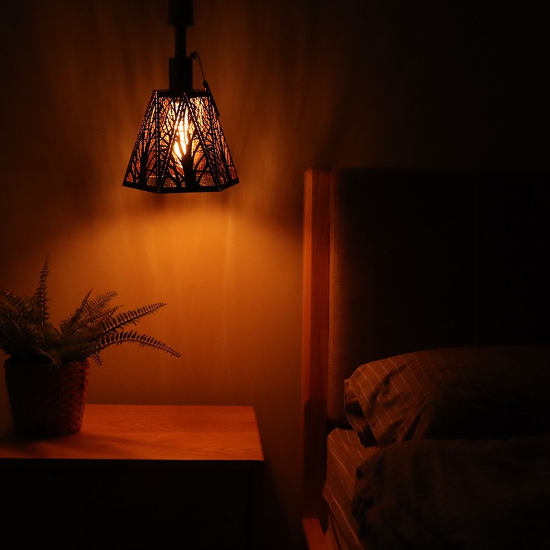 Lamp Shade E27 E26 Desk Lamp Wrought Iron Lampshade Black