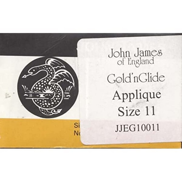 Colonial Needle JJEG100-11 Gold'n Glide Applique Hand Needles, Size 11,