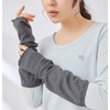 [ナージー] アームカバー 【HIBIYA-KADAN UVリブアームカバー レディース NBI14100 チャコール (06) F