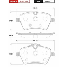 TRW Balatas Bajos Metales Delanteras Compatible con MINI COOPER COUNTRYMAN de 2011 a 2016