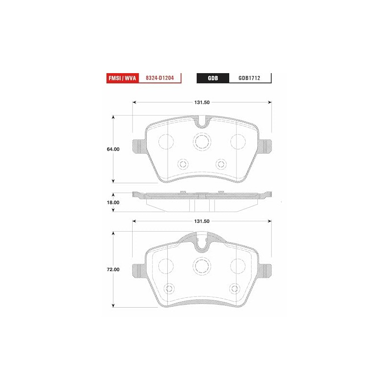 TRW Balatas Bajos Metales Delanteras Compatible con MINI COOPER COUNTRYMAN