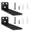 2 Pack Floating Shelf Brackets 5in, Heavy Duty Wall Mounted