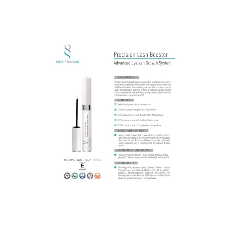 Precision RX Lash Booster Serum - Advanced Eyelash Growth System