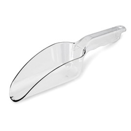 New Star Foodservice 34400 Polycarbonate Plastic Utility Ice Scoop, Clear, 12-Ounce