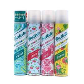 Batiste Dry Shampoo Original, Cherry, Blush, Tropical (4 pack) 6.73 oz
