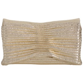 JNB metallic quilted clutch,Gold44