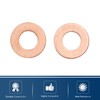 X AUTOHAUX 30pcs M7 x 14mm x 1mm Copper Flat