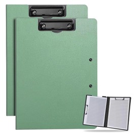BEYOURCHOI Binder A4 Bi-Fold Clipboard Binder A4 Loose Leaf Binder A4/A3 Applicable Clipboard Present, Gift, PU File, Stationery, Binder, Office Supplies, Field Work, Convenient Goods, Stationery, Convenient, Popular, (Blue)