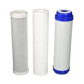 Compatible with F3 10-inch Universal Replacement Filter Set Cartridges for Reverse Osmosis and 3-Stage Water Filtration Systems Sediment, Granular Actived Carbon, and Carbon Block Filters