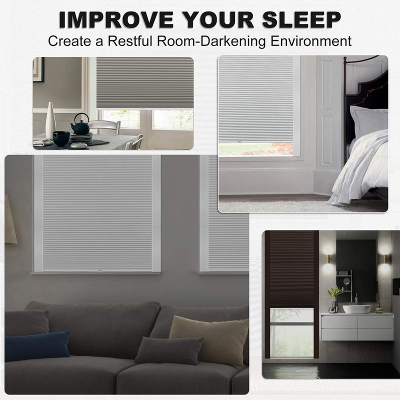 Keego 100% Blackout PVC Light Blockers for Window Shades and