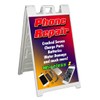 Phone Repair (24" X 36") Standard A-Frame Signicade, Includes Decal