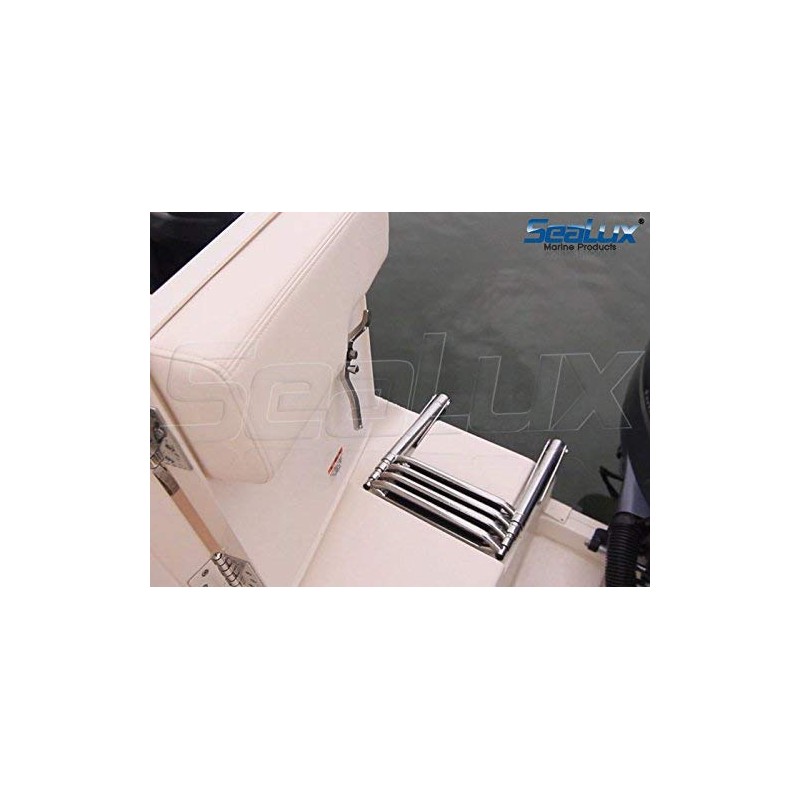 SeaLux Marine 3-Step Drop Down Boarding Ladder with Extra Wide