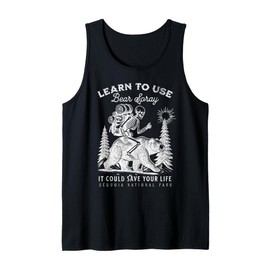 Sequoia National Park Bear Spray Funny Hiking Camping Tank Top