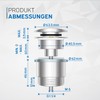 kör4u Design Pop Up Valve Chrome 1 1/4 Inch Universal