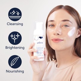 Gallinée - Foaming Face Cleanser - Skin Microbiome Friendly Face Cleanser - With Lactic Acid & Prebiotics Complex - Dermatologically Tested & Made in France - For All Skin Types - Also in Travel Size