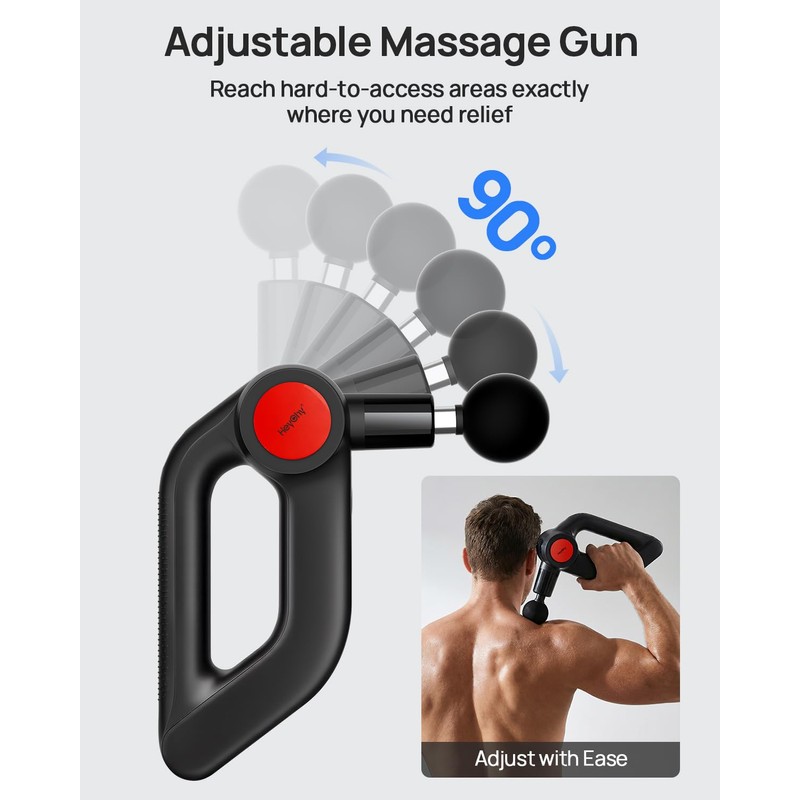 Massage Gun Deep Tissue with Heat Therapy, 12mm Amplitude Muscle
