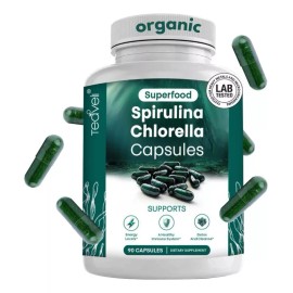 Teaveli Espirulina + Chlorella Detox Energía Defensas (90) Americano Sabor Sin Sabor