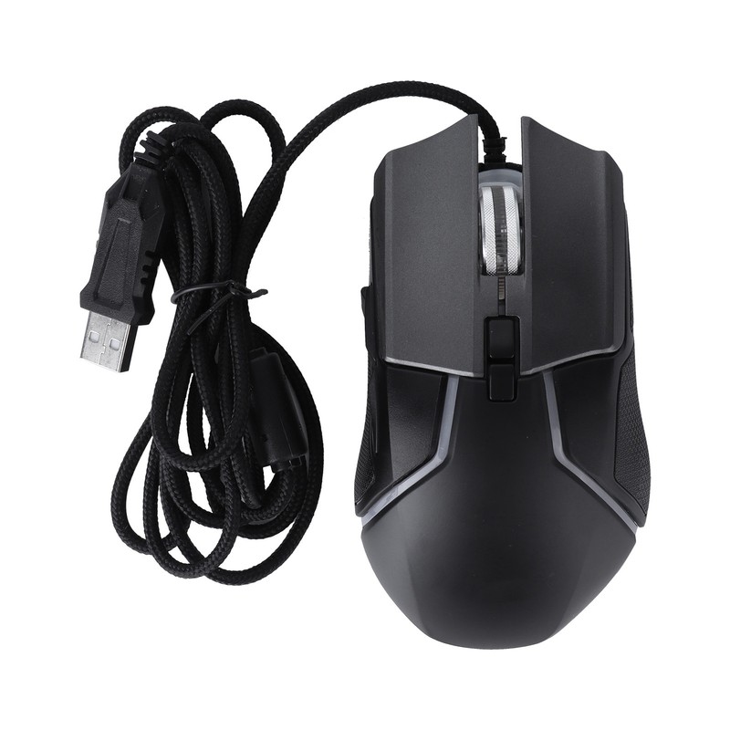 Gaming Mouse Adjustable DPI Mechanical Ergonomic RGB Lighting Wired Mice