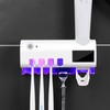 UV Toothbrush Holder with 1200mAh Battery Smart Induction Wall Mount