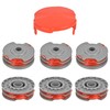 Flaveano Strimmer Wire for Flymo Grass Trimmer, 6 Strimmer Spools