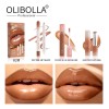 Olibolla Volume Lip Trio Kit Liner,gloss Lipstick Nude Brown